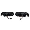 Φανάρια εμπρός Bmw E36 (1991-2000) 2d coupe angel eyes - μαύρα , με λάμπες (Η7) - σετ 2τμχ.