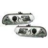 Φανάρια εμπρός Alfa Romeo 156 (1997-2003)led - chrome , με λάμπες (Η1) - σετ 2τμχ.