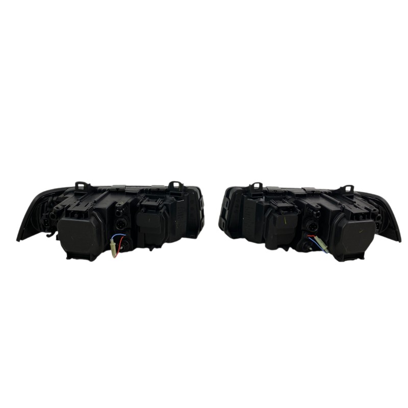 Φανάρια εμπρός Bmw E36 (1991-2000) 4d sedan angel eyes - μαύρα , χωρίς λάμπες (Η7) - σετ 2τμχ.
