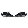 Φανάρια εμπρός BMW E39 (1995-2003) angel eyes - μαύρα , με λάμπες (Η7) - σετ 2τμχ.