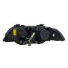 Φανάρια εμπρός BMW E39 (1995-2003) angel eyes - μαύρα , με λάμπες (Η7) - σετ 2τμχ.
