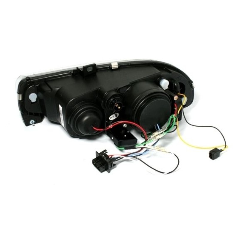 Φανάρια εμπρός Alfa Romeo 156 (1997-2003)led - chrome , με λάμπες (Η1) - σετ 2τμχ.