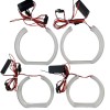 Δαχτυλίδια BMW E90 angel eyes - U-Design Crystal λευκά