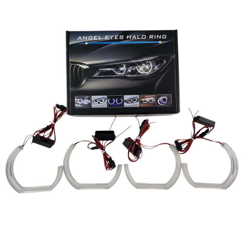 Δαχτυλίδια BMW E90 (2005-2009) angel eyes - U-Design / Crystal