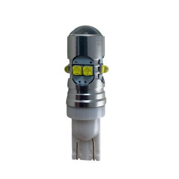 Led λάμπα τύπου Τ10 10W με 10 le 2323 σε 1W Cree και προτζέκτορα - 1τμχ.