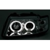 Φανάρια εμπρός Audi A3 (1996-2000) angel eyes - χρωμίου , με λάμπες (Η1) - σετ 2τμχ.