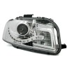 Φανάρια εμπρός Audi A3 (2003-2008) led Dayline - chrome , με λάμπες (Η9) - σετ 2τμχ.