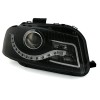 Φανάρια εμπρός Audi A3 (2003-2008) led Dayline - μαύρα , με λάμπες (Η9) - σετ 2τμχ.