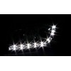 Φανάρια εμπρός Audi A3 (2003-2008) led - μαύρα , με λάμπες (H7/Η1) - σετ 2τμχ.