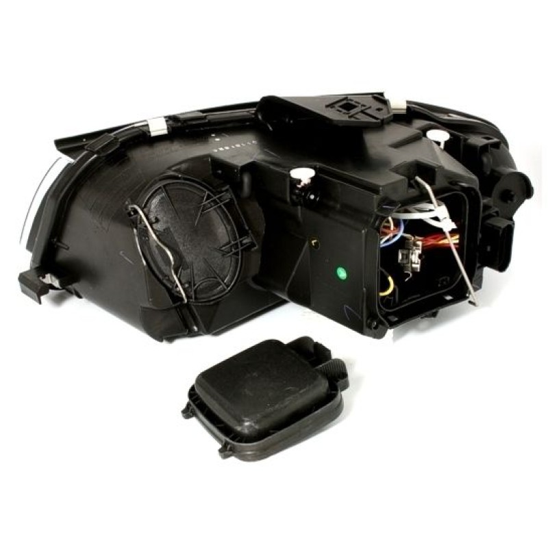 Φανάρια εμπρός Audi A3 (2003-2008) led - chrome , χωρίς λάμπες (Η7) - σετ 2τμχ.