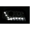 Φανάρια εμπρός Audi A3 (2003-2008) led - chrome , χωρίς λάμπες (Η7) - σετ 2τμχ.
