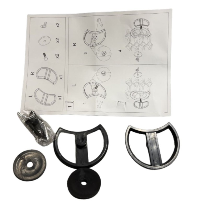 Μάσκα Audi A3 (2003-2008) με βάση για σήμα - RS-Look μαύρη
