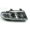 Φανάρια εμπρός Audi A4 Dayline (1995-1998) led - chrome , με λάμπες (Η1) - σετ 2τμχ.