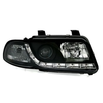 Φανάρια εμπρός Audi A4 (1995-1998) led Dayline - μαύρα , με λάμπες (Η1) - σετ 2τμχ. Φανάρια εμπρός Audi A4 (1995-1998) led Dayline - μαύρα , με λάμπες (Η1) - σετ 2τμχ.
