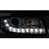 Φανάρια εμπρός Audi A4 (2001-2004) led Dayline - chrome , χωρίς λάμπες (Η7) - σετ 2τμχ.