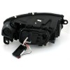 Φανάρια εμπρός led Dayline Audi A6 (2004-2008) angel eyes - μαύρα , με λάμπες (Η1) - σετ 2τμχ.