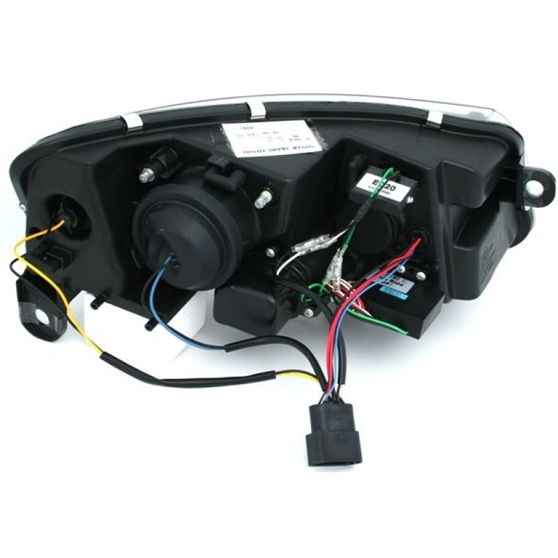 Φανάρια εμπρός Audi A6 4F (2004-2008) led lightbar, με λάμπες (H7/Η1) - σετ 2τμχ.