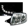 Φανάρια εμπρός Auti TT (1998-2005) led - chrome , με λάμπες (Η1) - σετ 2τμχ.