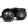 Φανάρια εμπρός BMW E30 (1982-1994) - μαύρα , χωρίς λάμπες (Η7) - σετ 2τμχ.