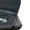 Μπαγκαζιέρα οροφής Junior Easy 145x94x40cm με μονόπλευρο άνοιγμα και κλειδί, 420 λίτρα - μαύρη