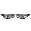 Φανάρια εμπρός Hyundai Tucson IX35 (2010-2013) angel eyes - chrome , με λάμπες (Η1) - σετ 2τμχ.