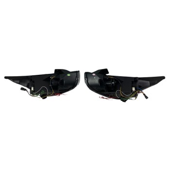 Φανάρια εμπρός Hyundai Tucson IX35 (2010-2013) angel eyes - chrome , με λάμπες (Η1) - σετ 2τμχ.