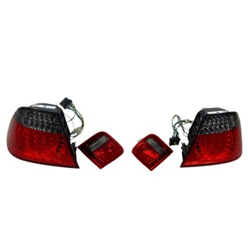 Πίσω φανάρια led BMW E46 coupe (1998-2003) - φιμέ φλάς - σετ 2τμχ.
