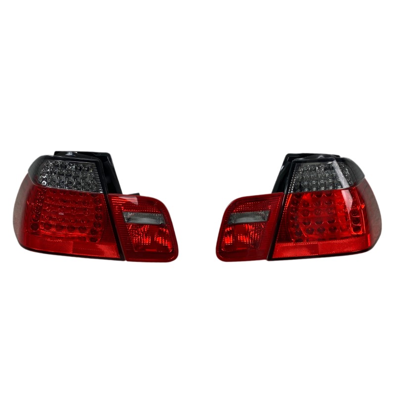 Πίσω φανάρια led BMW E46 sedan (2001-2005) - φιμέ φλάς - σετ 2τμχ.