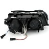 Φανάρια εμπρός BMW E46 sedan (2001-2005) angel eyes - μαύρα με CCFL , χωρίς λάμπες (Η7) - σετ 2τμχ.