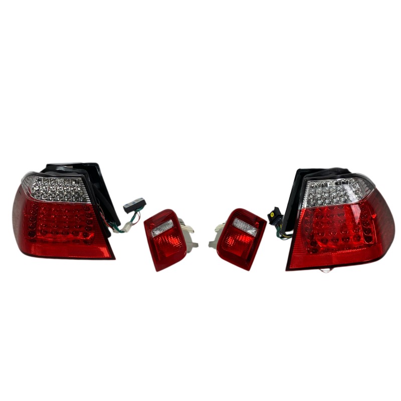 Πίσω φανάρια led BMW E46 sedan (1998-2001) - chrome - σετ 2τμχ.
