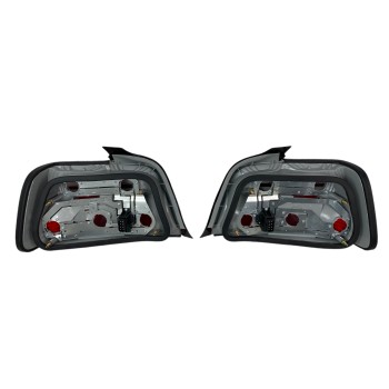 Πίσω φανάρια BMW E36 (1991-1999) 4d sedan - χρωμίου - σετ 2τμχ.