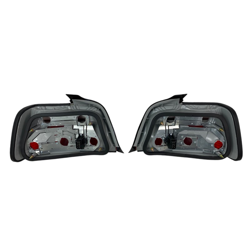 Πίσω φανάρια BMW E36 (1991-1999) 4d sedan - χρωμίου - σετ 2τμχ.