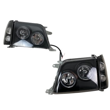 Φανάρια εμπρός Toyota Land Cruiser FJ90 (1996-2003) angel eyes - μαύρα , με λάμπες (Η1) - σετ 2τμχ. Φανάρια εμπρός Toyota Land Cruiser FJ90 (1996-2003) angel eyes - μαύρα , με λάμπες (Η1) - σετ 2τμχ.