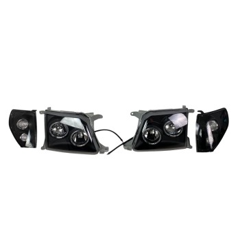 Φανάρια εμπρός Toyota Land Cruiser FJ90 (1996-2003) angel eyes - μαύρα , με λάμπες (Η1) - σετ 2τμχ. Φανάρια εμπρός Toyota Land Cruiser FJ90 (1996-2003) angel eyes - μαύρα , με λάμπες (Η1) - σετ 2τμχ.