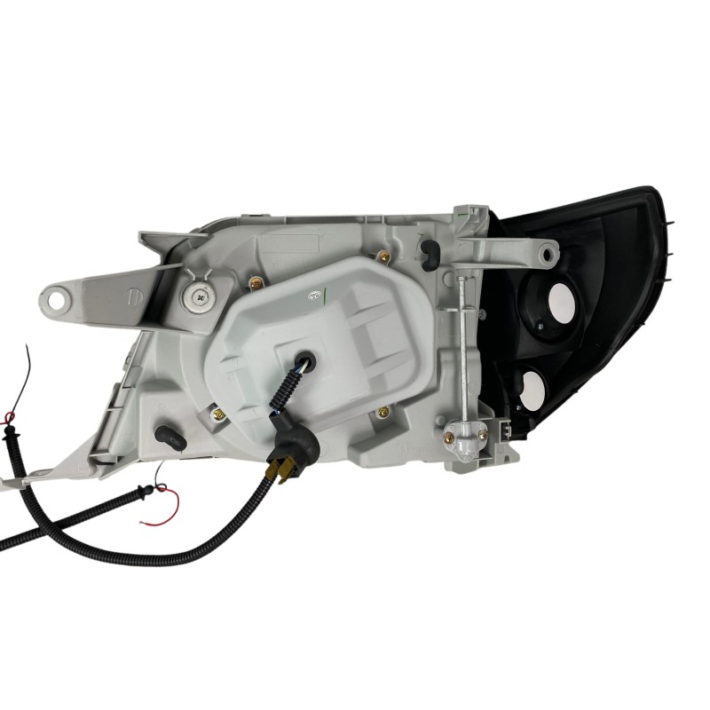 Φανάρια εμπρός Toyota Land Cruiser FJ90 (1996-2003) angel eyes - μαύρα , με λάμπες (Η1) - σετ 2τμχ.