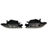 Φανάρια εμπρός Mitsubishi Pajero (2001-2006) - μαύρα , με λάμπες (Η1) - σετ 2τμχ.