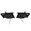 Φανάρια εμπρός Mitsubishi Pajero (2001-2006) - μαύρα , με λάμπες (Η1) - σετ 2τμχ.