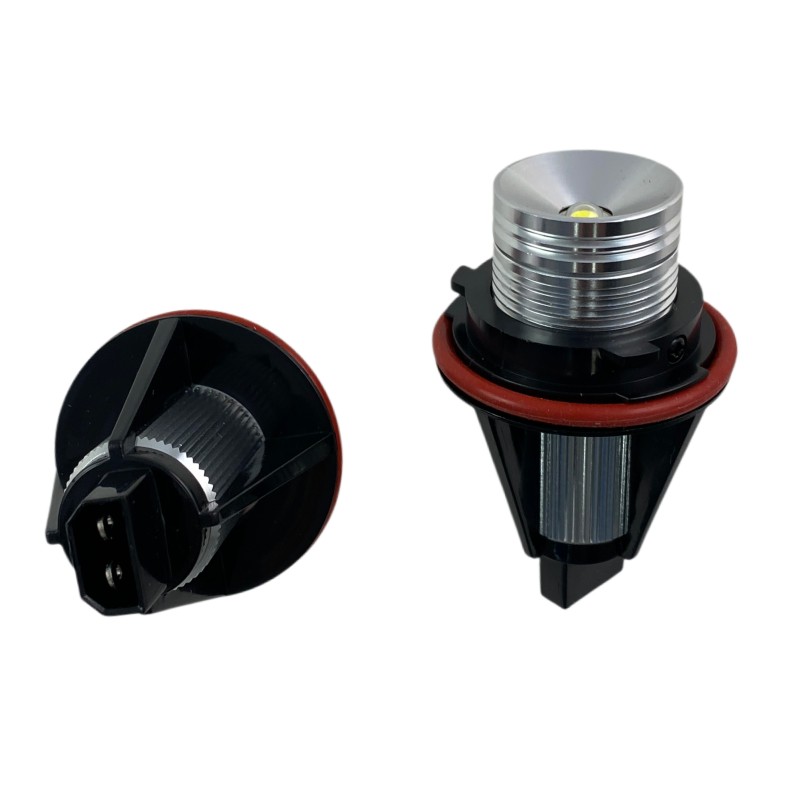 Angel eyes BMW E39 / E60 / E53 X5 / E65 / E87 / E63 5W led αυθεντικά - κίτρινο χρώμα - 2τμχ.