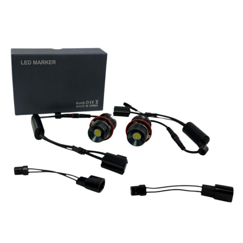 Angel eyes BMW E39 / E60 / E53 X5 / E65 / E87 / E63 40W led - λευκό χρώμα - 2τμχ.