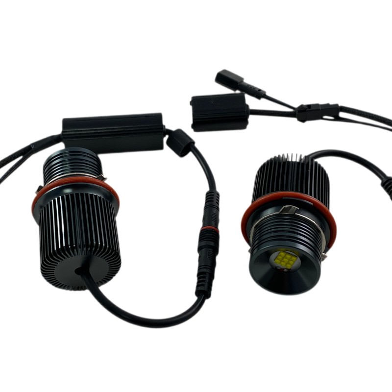 Angel eyes BMW E39 / E60 / E53 X5 / E65 / E87 / E63 40W led - λευκό χρώμα - 2τμχ.
