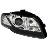 Φανάρια εμπρός Audi A4 B7 (2004-2008) led - chrome εργοστασιακά xenon , χωρίς λάμπες (Η7) - σετ 2τμχ.