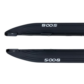 Σκαλοπάτια Peugeot 5008 (2017-2023) - μαύρα 2τμχ.