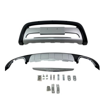 Bull - bar Hyundai Santa Fe (2010-2012) - μαύρα - σετ εμπρός και πίσω