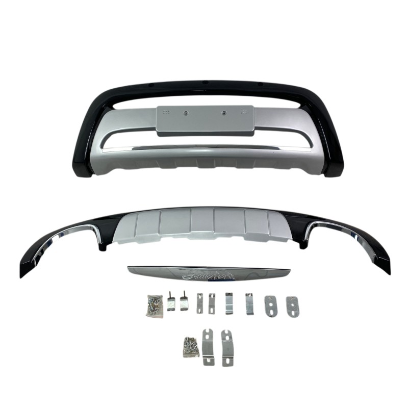 Bull - bar Hyundai Santa Fe (2010-2012) - μαύρα - σετ εμπρός και πίσω
