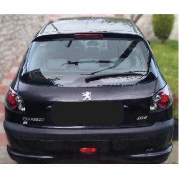 Πίσω φανάρια Peugeot 206 3/5 πορτο - μαύρα - σετ 2τμχ.
