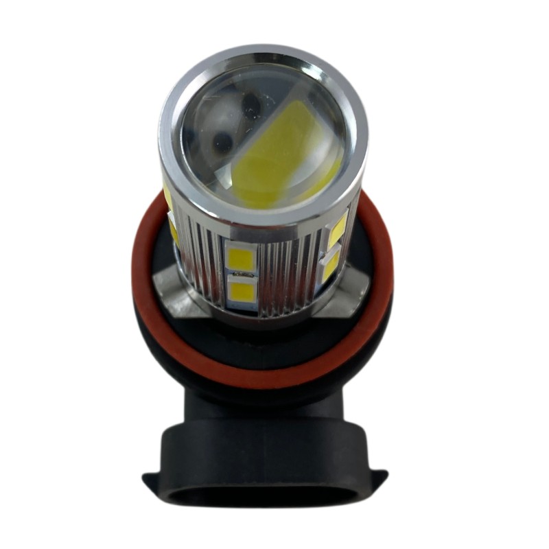 Led λάμπα H8 με 16 led και προτζέκτορα - 1τμχ.