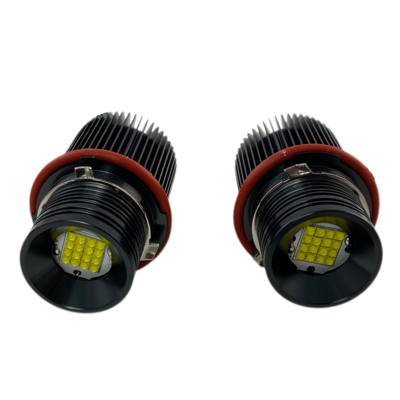 Angel eyes BMW E39 / E60 / E53 X5 / E65 / E87 / E63 160W led - λευκό χρώμα, 7000 lumen - 2τμχ.