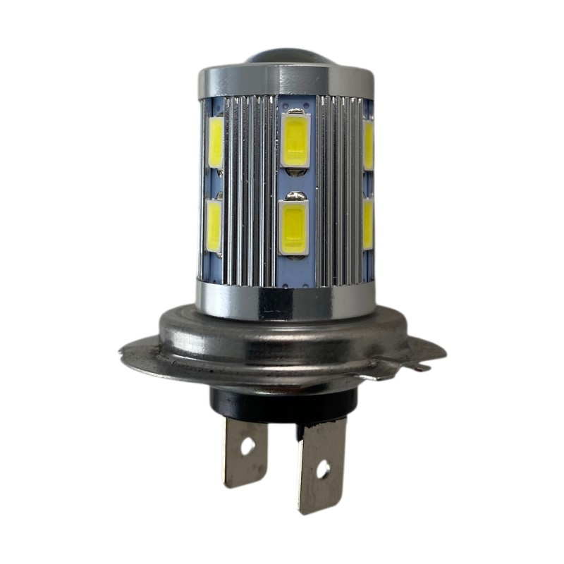Led λάμπα H7 με 16 led και προτζέκτορα - 1τμχ.