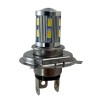 Led λάμπα H4, H4 με 16 led και προτζέκτορα - 1τμχ.