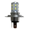 Led λάμπα H4, H4 με 16 led και προτζέκτορα - 1τμχ.